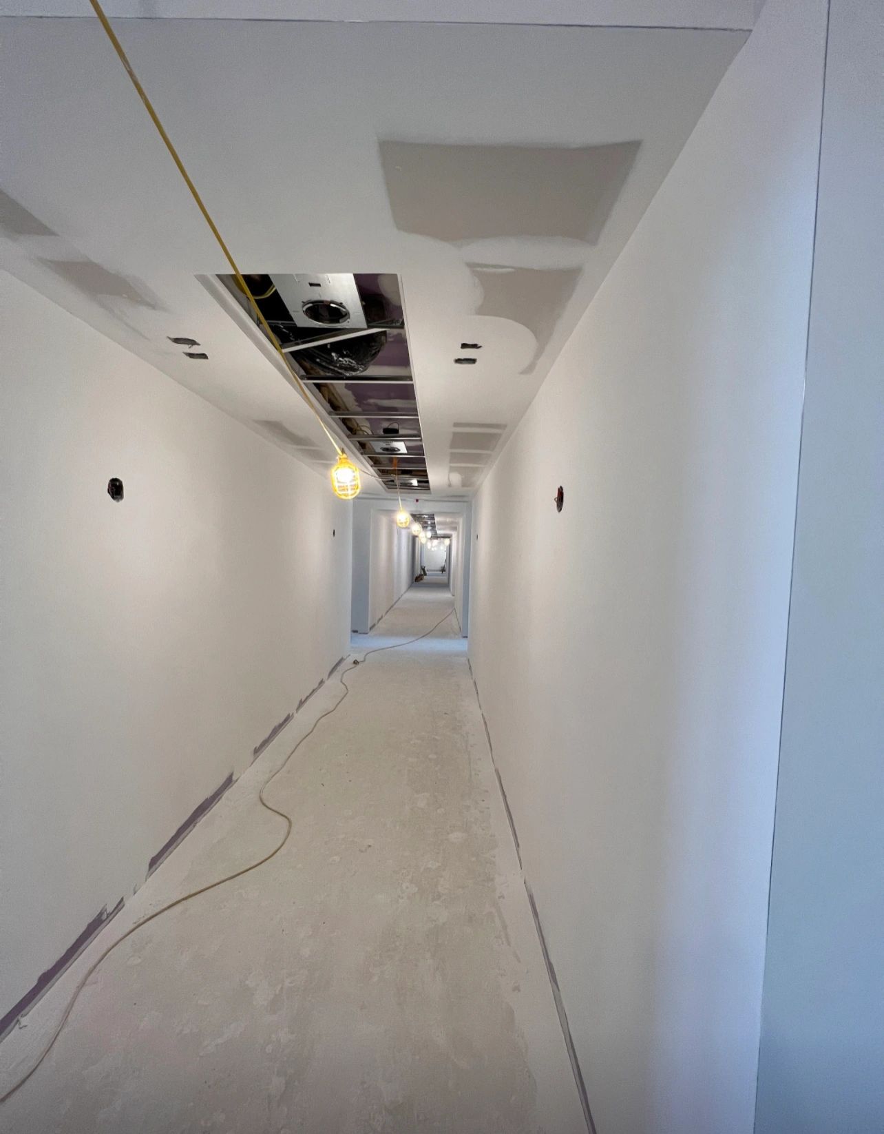 Interior construction progress
